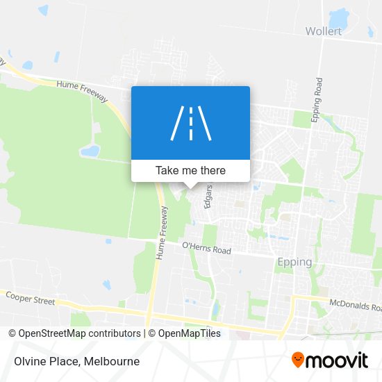 Olvine Place map