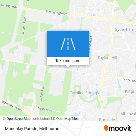Mandalay Parade map