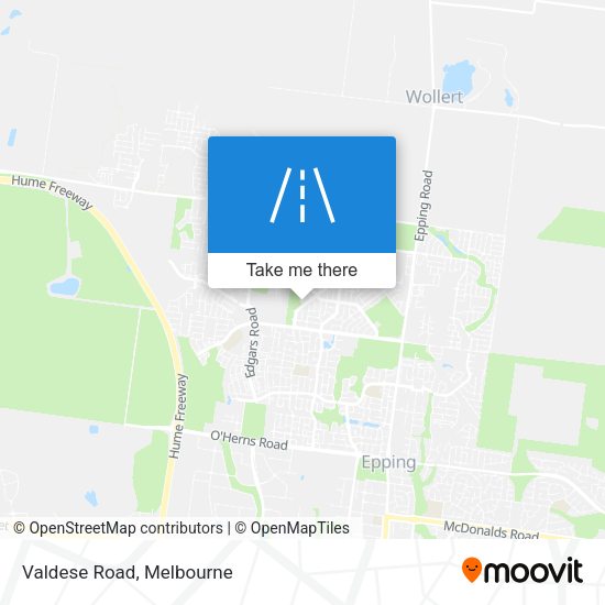 Valdese Road map