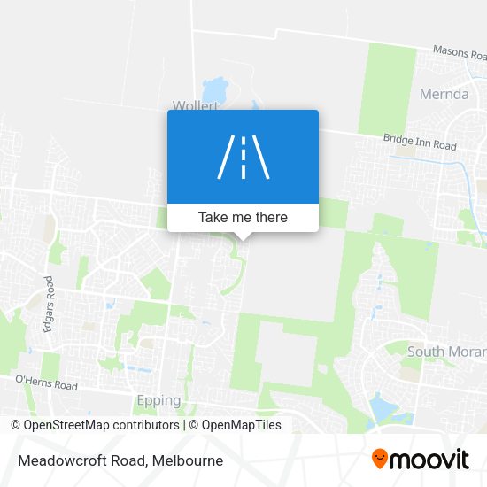 Meadowcroft Road map