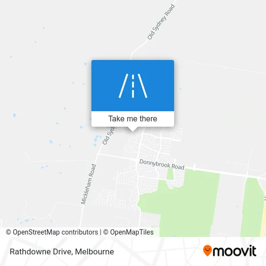 Mapa Rathdowne Drive