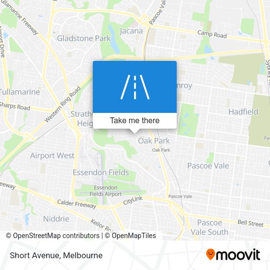 Short Avenue map