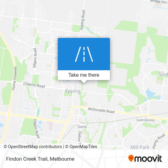 Findon Creek Trail map