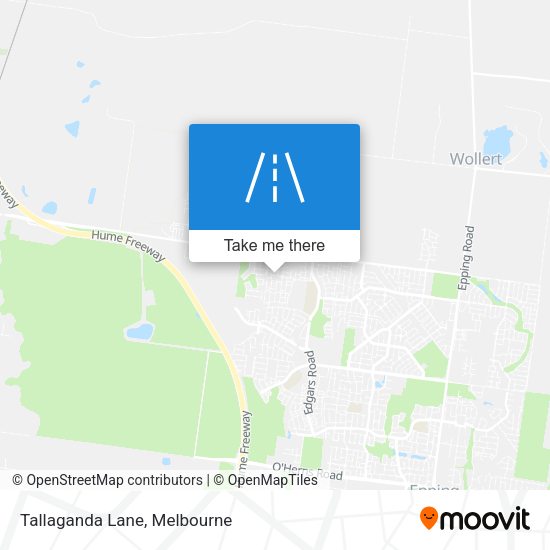 Tallaganda Lane map