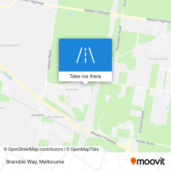 Bramble Way map