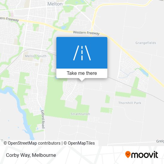 Corby Way map