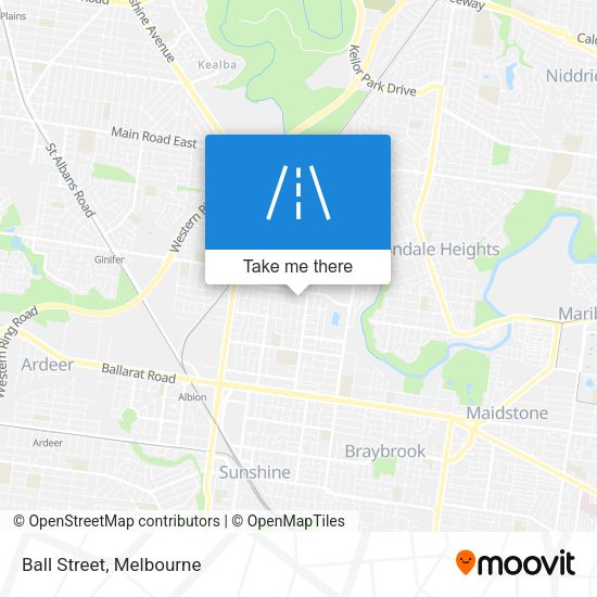 Ball Street map