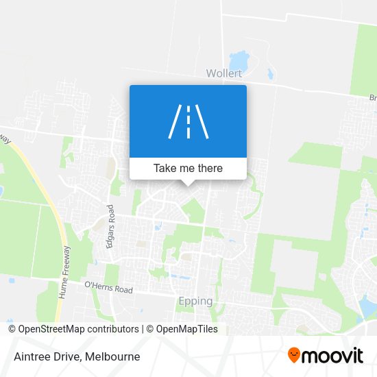 Aintree Drive map