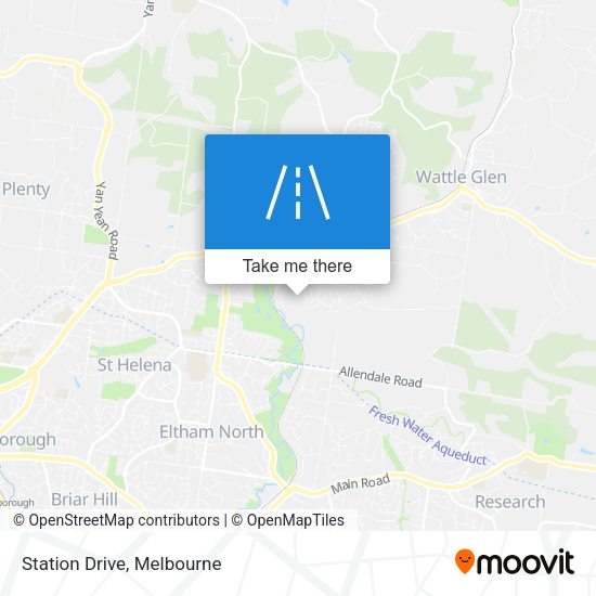 Station Drive map