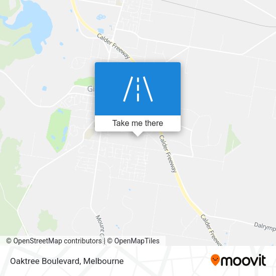 Oaktree Boulevard map