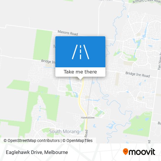 Mapa Eaglehawk Drive