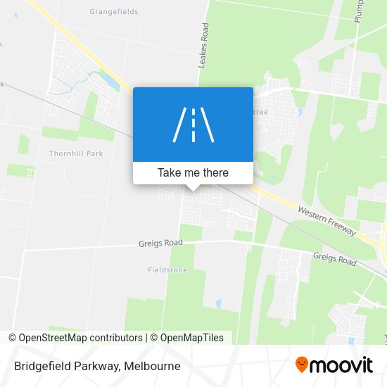 Bridgefield Parkway map