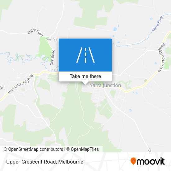 Upper Crescent Road map