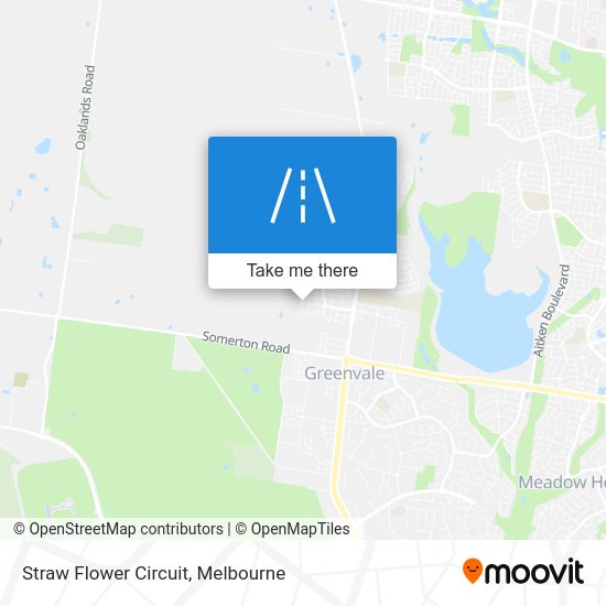 How to get to Straw Flower Circuit in Greenvale Bal by Bus or Train?