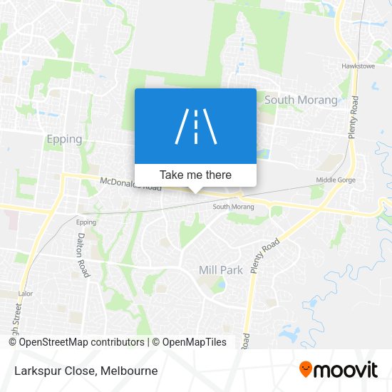 Larkspur Close map