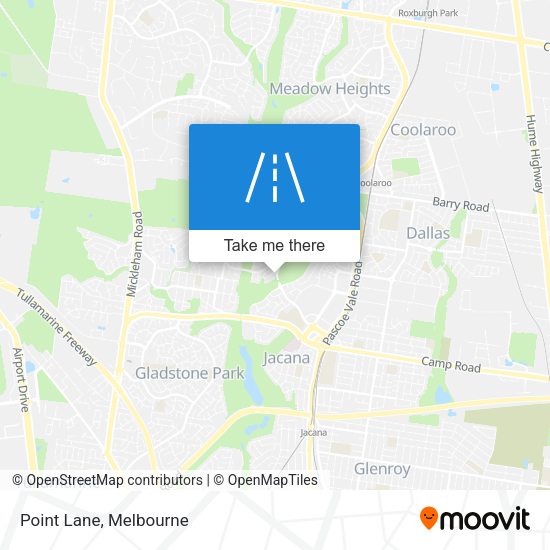 Point Lane map