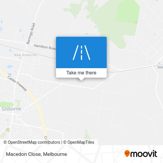 Macedon Close map