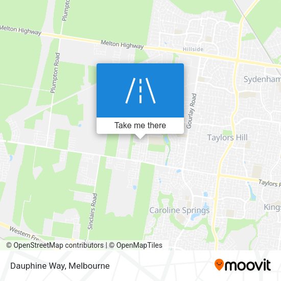 Dauphine Way map