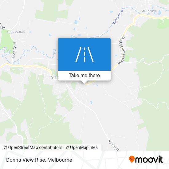Donna View Rise map