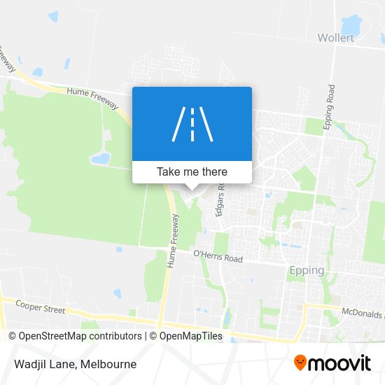 Wadjil Lane map