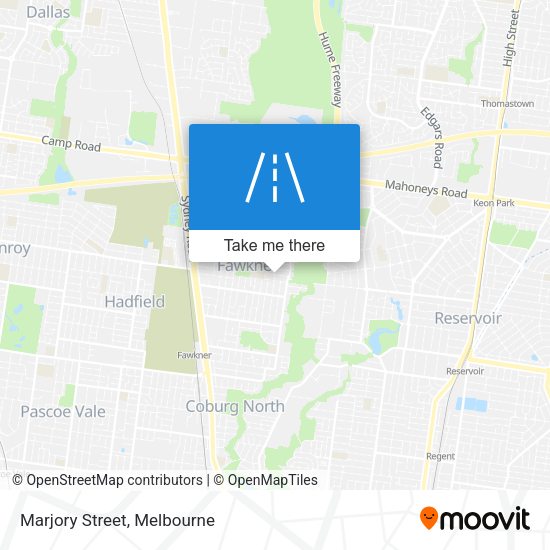 Marjory Street map