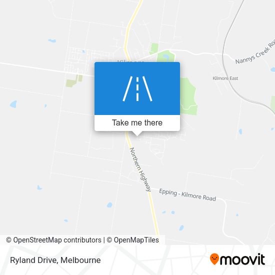 Ryland Drive map