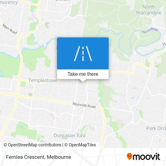 Fernlea Crescent map