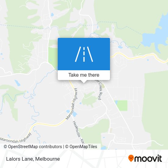 Lalors Lane map