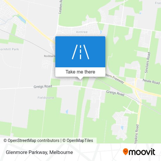 Glenmore Parkway map