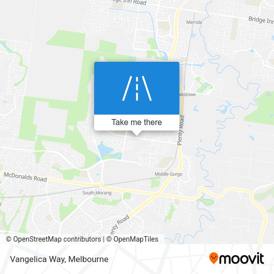 Vangelica Way map