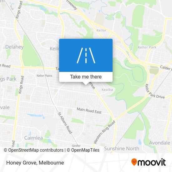 Honey Grove map