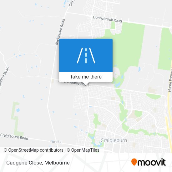 Cudgerie Close map