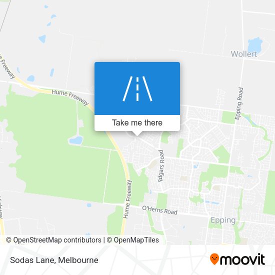 Sodas Lane map