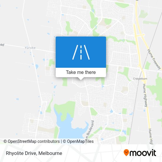Rhyolite Drive map