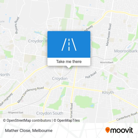 Mather Close map