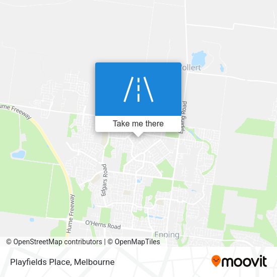 Playfields Place map