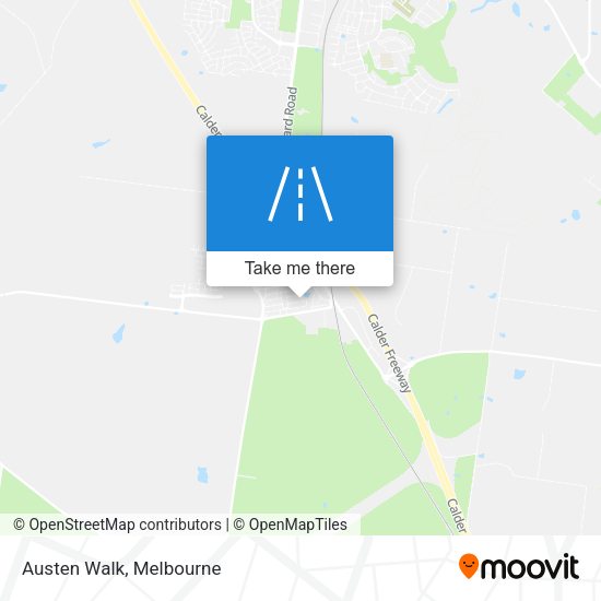 Austen Walk map