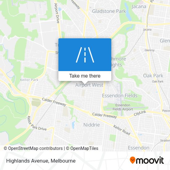 Highlands Avenue map