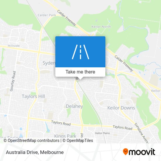 Australia Drive map