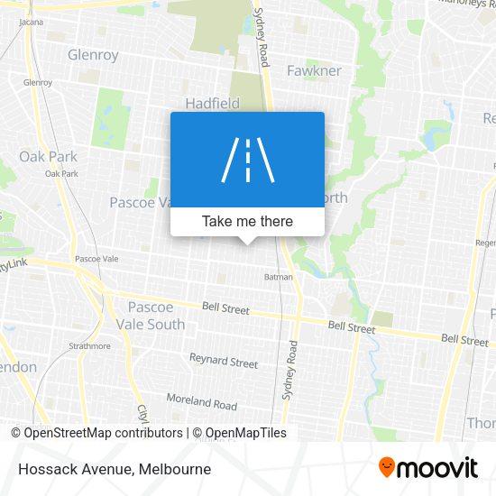 Hossack Avenue map