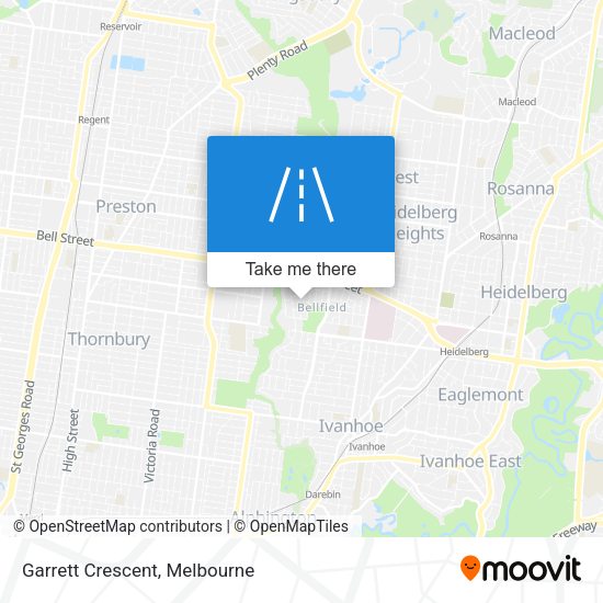 Garrett Crescent map