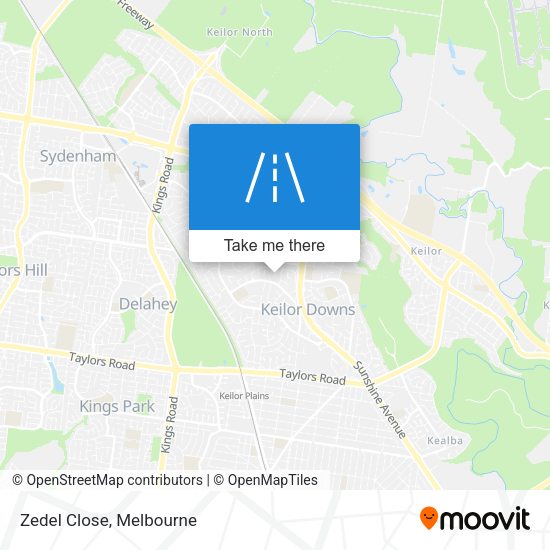 Zedel Close map