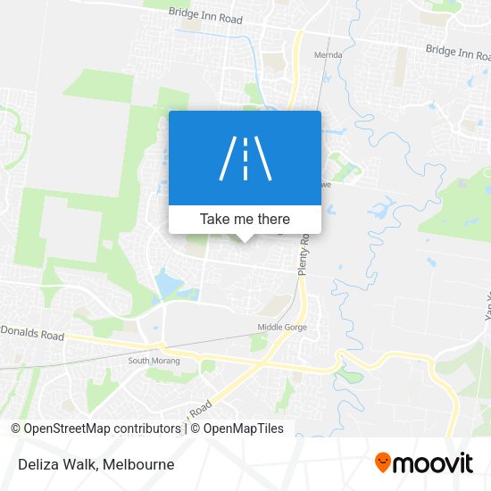 Deliza Walk map