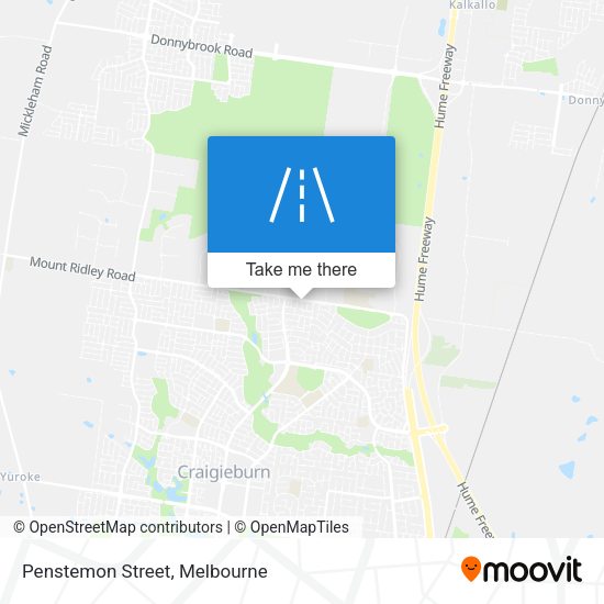 Penstemon Street map
