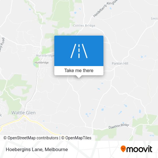 Hoebergins Lane map