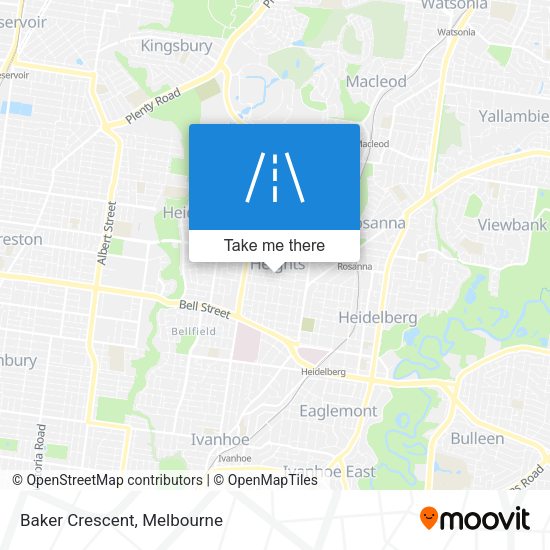 Baker Crescent map