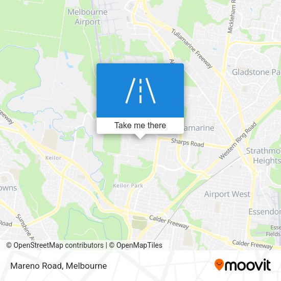 Mareno Road map