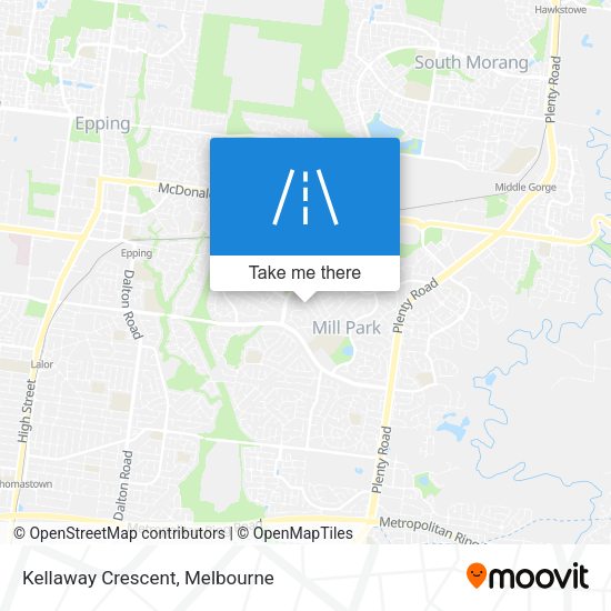 Kellaway Crescent map