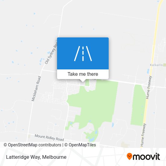 Latteridge Way map