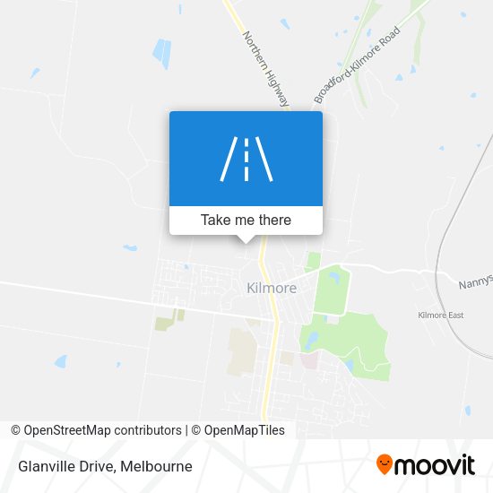 Glanville Drive map